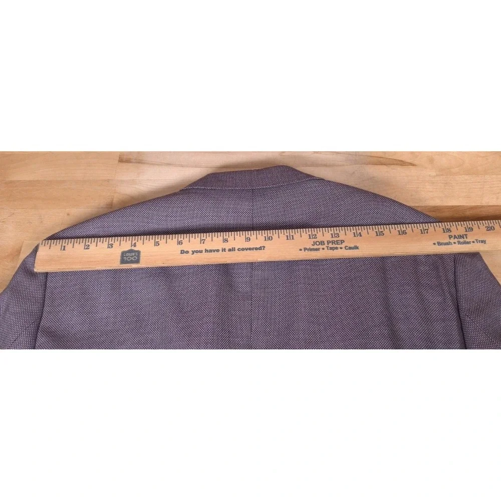 Hugo Boss Jarret1 Blazer Jacket Size 42L Purple Lavender Birdseye Tesse Wool